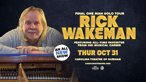 Rick Wakeman The Final Solo Tour Carolina Theatre Of Durham