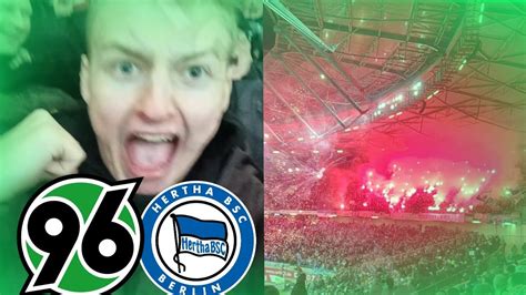 Aufholjagd Der Hannoveraner Hannover 96 Vs Hertha Bsc Stadion Vlog