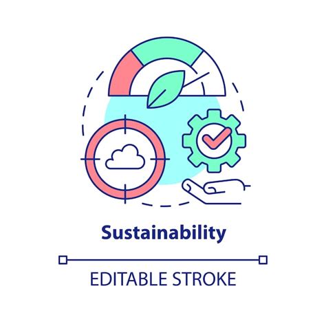 Premium Vector Sustainability In Cloud Computing Concept Icon