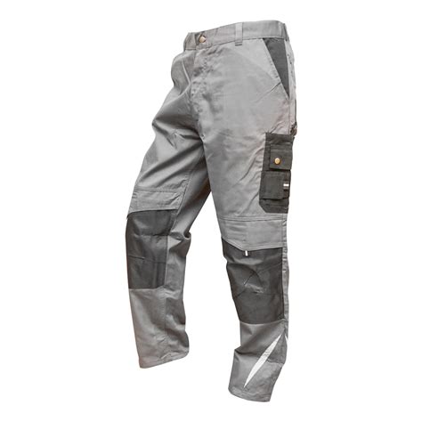 Pantaloni De Lucru Poliester Cu Bumbac Gri Cu Negru S Breckner