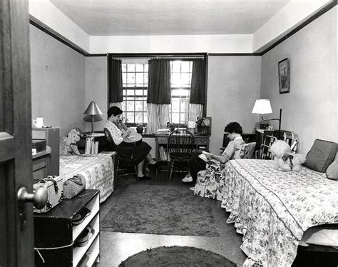 1950s Students In Dorm Room Vintage Dorm Decor Vintage Dorm Cool