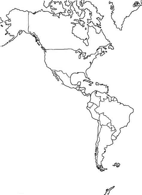 Humanidadessafa Mapa Mudo De América