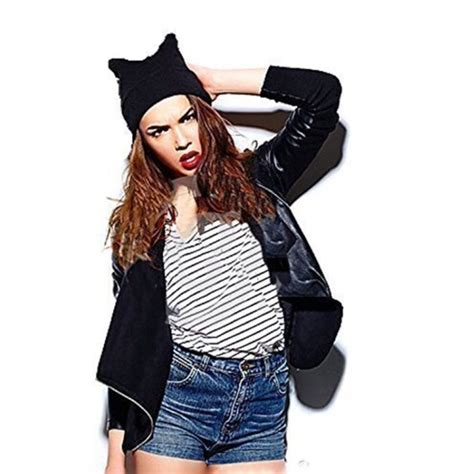 BMG Accessories Pussy Cat Hat Pussycat Hat Black Handmade New Poshmark