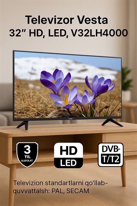 Телевизор Веста 32" HD, LED, V32LH4000 купить по низким ценам в ...