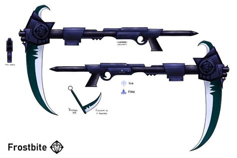 Gun Scythe Scythe Rifle Robot Concept Art Weapon Concept Art Rwby Oc