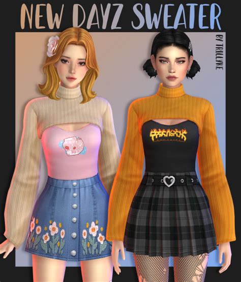 Trillyke New Dayz Sweater Suggested And Voted By My Sims 4 Mods