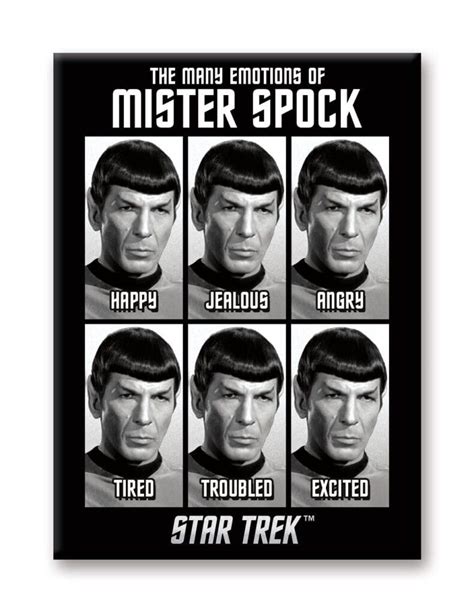 Star Trek – Emotions of Spock Flat Magnet (2.5″ x 3.5″) - NMR