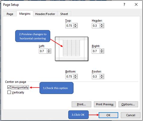 How To Centre Worksheet Horizontally In Excel Quickexcel