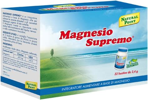 Natural Point Magnesio Supremo Integratore Alimentare A Base Di