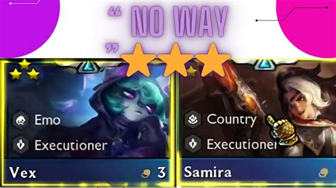 Tft Set 10 3 Star Vex And Samira ⭐️⭐️⭐️ Best 3 Cost Unit In The Game