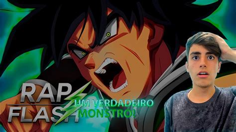 REAGINDO Rap Do Broly DBS Super Saiyajin Berserker Flash Beats