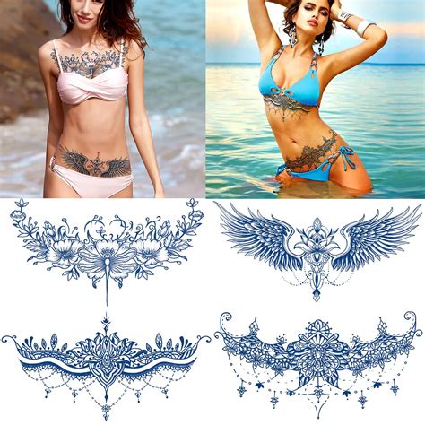 Lower Chest Tattoos For Women