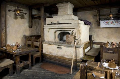 Download Russian stove. stock photo. Image of detail, timer, izba ...