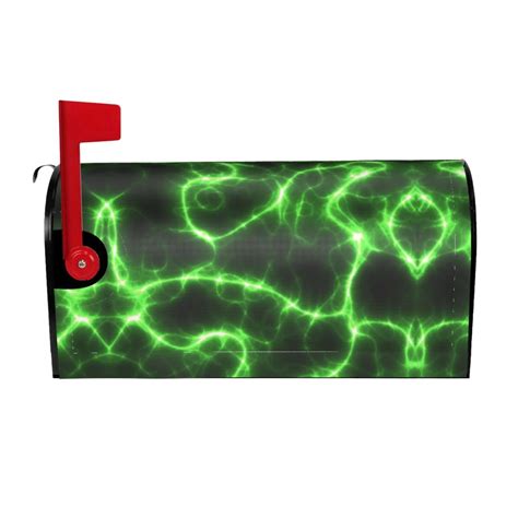 Bingfone Green Lightning Magnetic Mailbox Cover Standard Size For