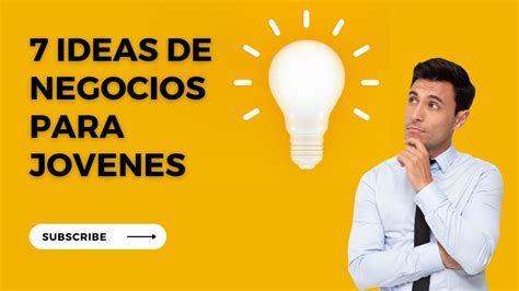 7 Ideas De Negocios Para Jovenes En 2023 YouTube