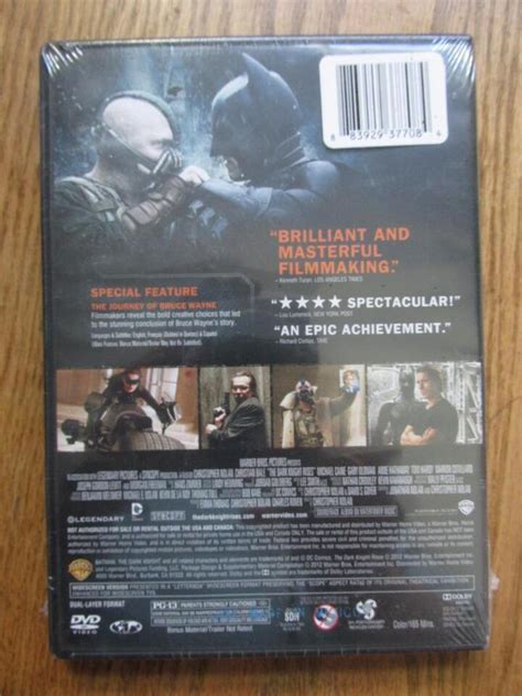 Dvd Movie The Dark Knight Rises Bale Caine Oldman Still