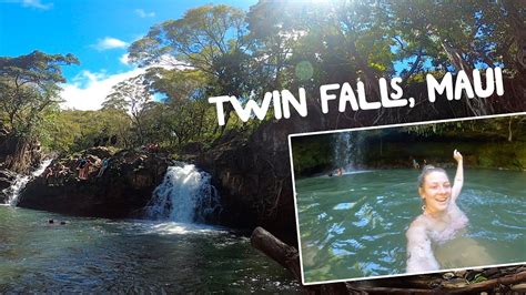 Double Waterfalls At Twin Falls Maui Hawaii Shorts Youtube