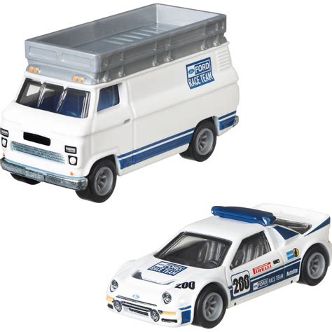 Mattel Hot Wheels Ford RS200 And Rally Van FLF56 GTT28 Toys Shop Gr