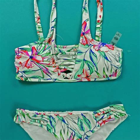 Tinibikini Swim Tinibikini Pc Bikini Tropical Reversible Bikini