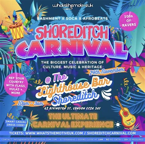 SHOREDITCH CARNIVAL, The Lighthouse Bar and Club, London, November 24 ...