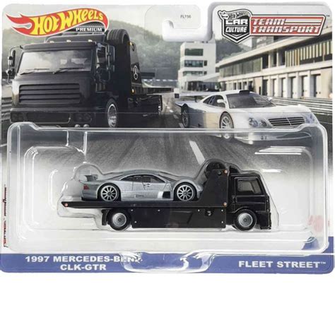 Грузовик Hot Wheels Team Transport 16 Mercedes Benz AMG GT3 and Fleet Street Хот Вилс купить