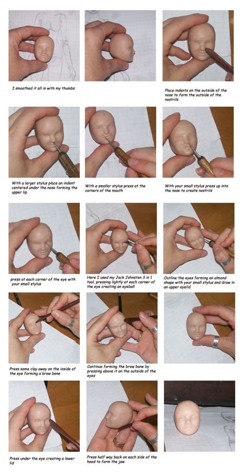 Pin By Mina Smith On Step By Step Doll Making Polymer Clay Dolls