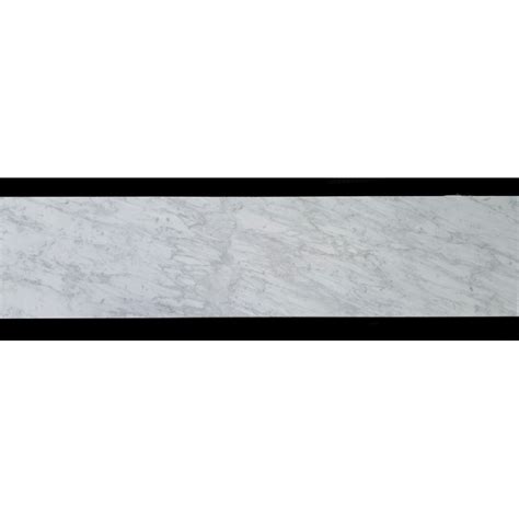 Carrara Honed Pencil Edge Step Tread Marble Size X X