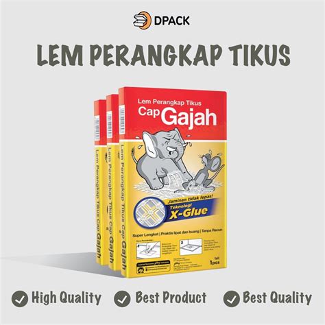 Jual Lem Tikus Papan Cap Gajah Gr Perangkap Jebakan Tikus Shopee