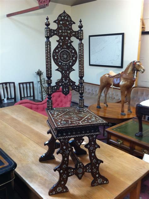 Persian Bone Inlaid Chair - Antiques Atlas