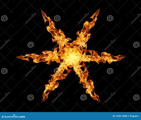 Set Star Flames On Transparent Background Special Effects Vec Vector