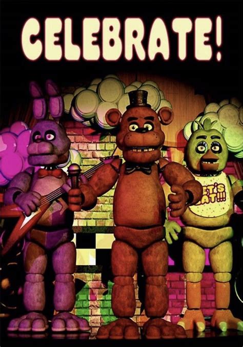 Fnaf Celebrate Poster Five Nights At Freddy S Fnaf Five Night