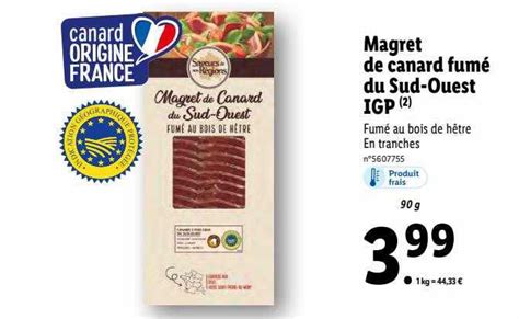 Promo Magret De Canard Fum Du Sud Ouest Igp Saveurs De Nos R Gions