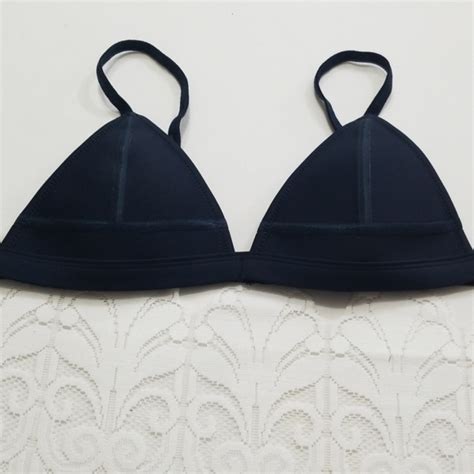 Triangl Swimwear Swim T Triangl Navy Bikini Top Various Sizes