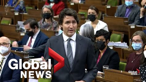 Justin Trudeau Speaks During Qp Following Unprecedented Invocation Of