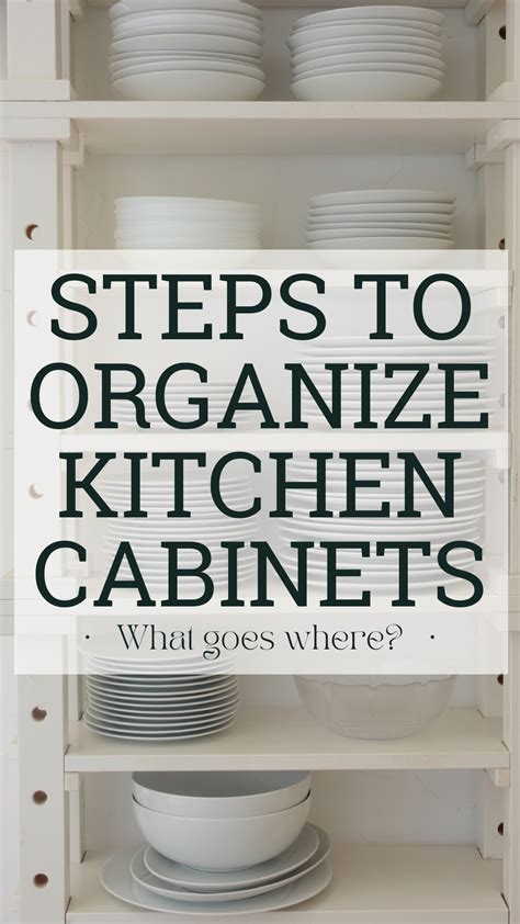 How To Organize Kitchen Cabinets What Goes Where