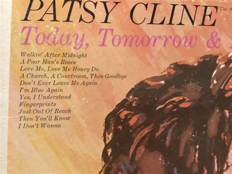 Patsy Cline Lp Today Tomorrow And Forever On Hilltop1964 Free Postage