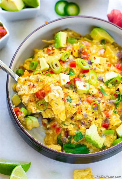 Migas Mexican Scrambled Eggs Recipe ChefDeHome