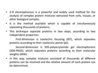 2 d gel electrophoresis | PPT