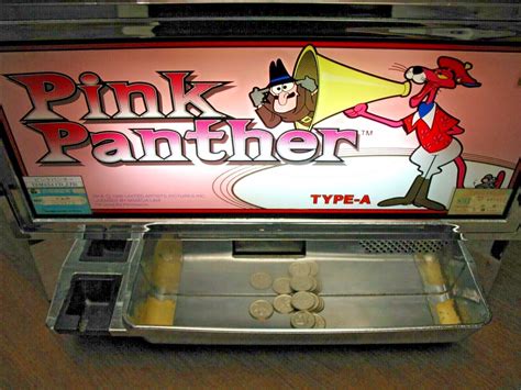 Vintage Yamasa Pink Panther Y 4 10 Table Top Slot Machine Works Read