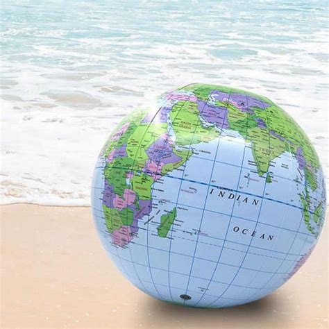 Jual Inflatable World Map Ball Mainan Bola Balon Tiup Peta Dunia