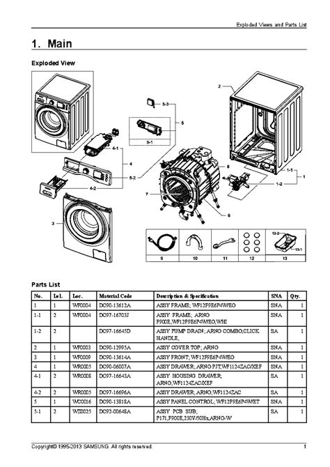 Схема стиральной машины samsung wf6450n7w - 85 фото