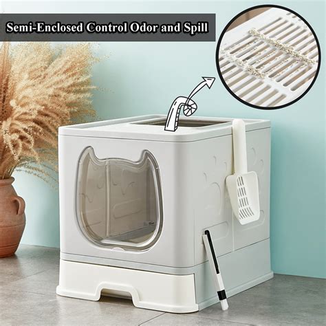 Snapklik Pawsayes Covered Cat Litter Box