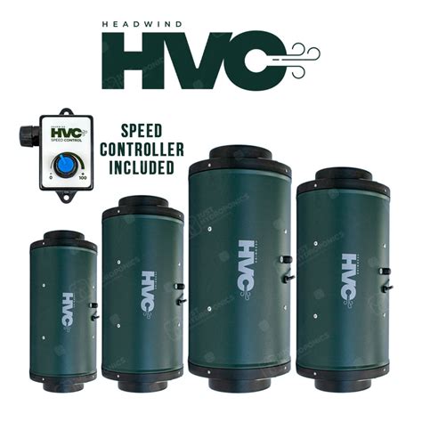 Headwind HVC Silenced EC Mixed Flow Inline Fans Just Hydroponics