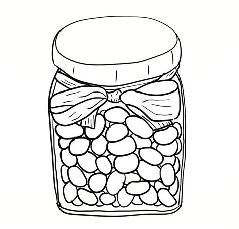 Jelly Jar Coloring Page