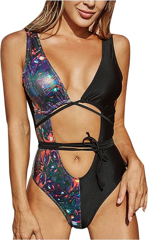 Damen Bikini Set Push Up Sexy String Mollige Bademode Tankini Bauchweg