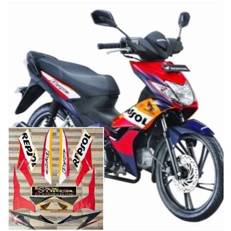 Jual Striping Original Honda Blade REPSOL Repsol Tahun 2008 2009