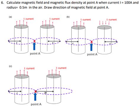 Solved 6 Calculate Magnetic Field And Magnetic Flux Density