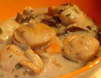 Recette Blanquette De Noix De Saint Jacques Aux Champignons Bruns Com3Pom