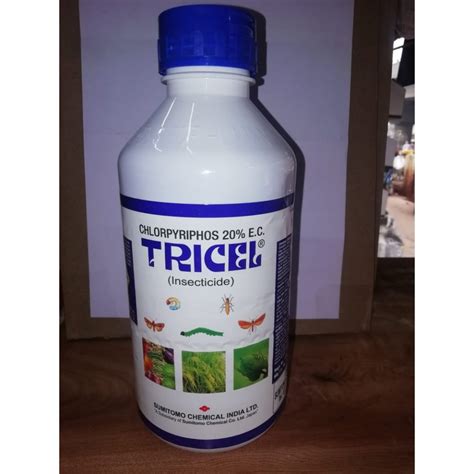 Liquid Tricel Chlorpyriphos 20 Ec Insecticide 1 Litre At ₹ 400litre