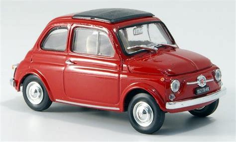 Miniature Fiat 500 1 43 Brumm F Rouge 1965 Voiture Miniature